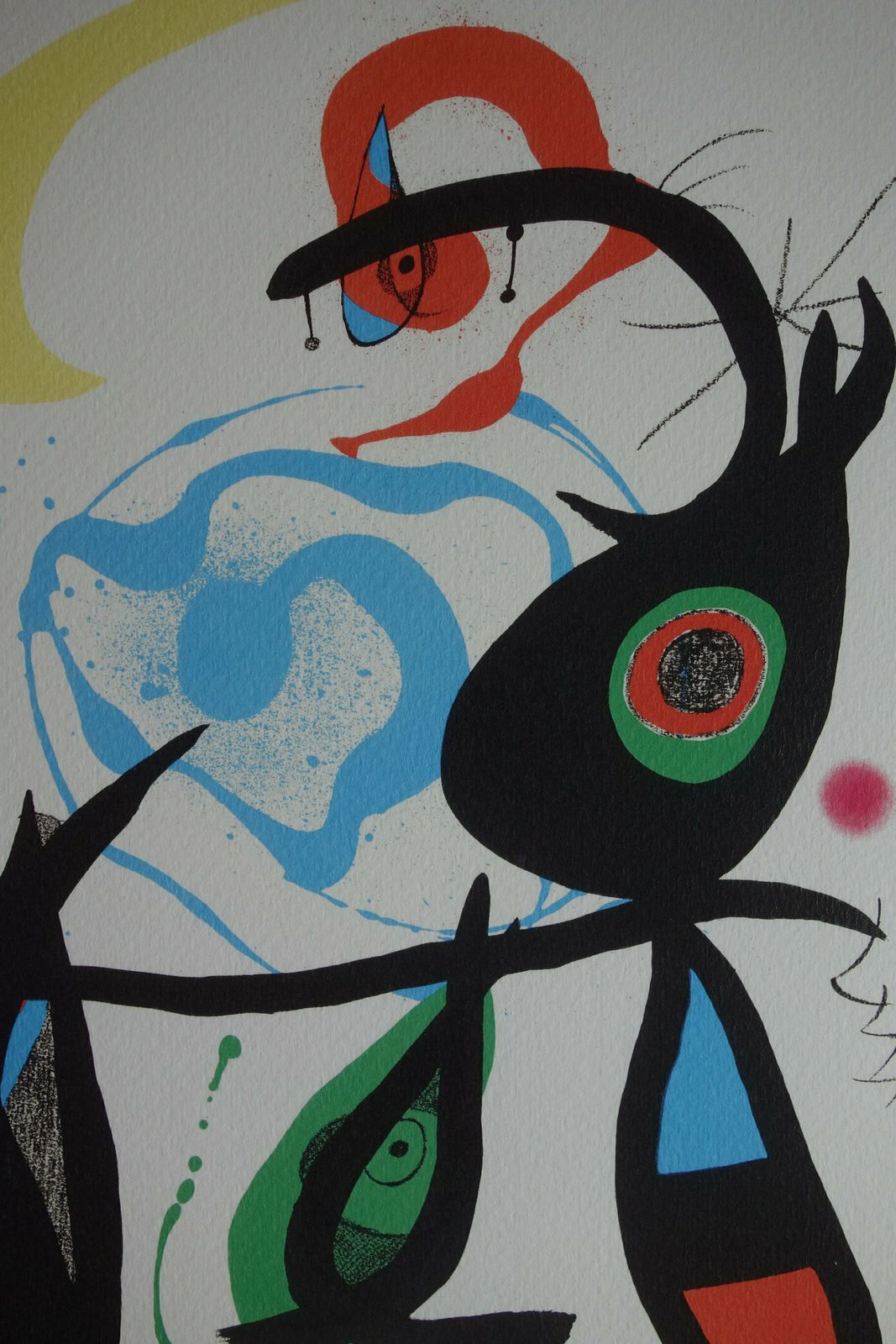 Fine Surrealist Limited Edition Print, Joan Miro, Signed & Numbered photo furniture