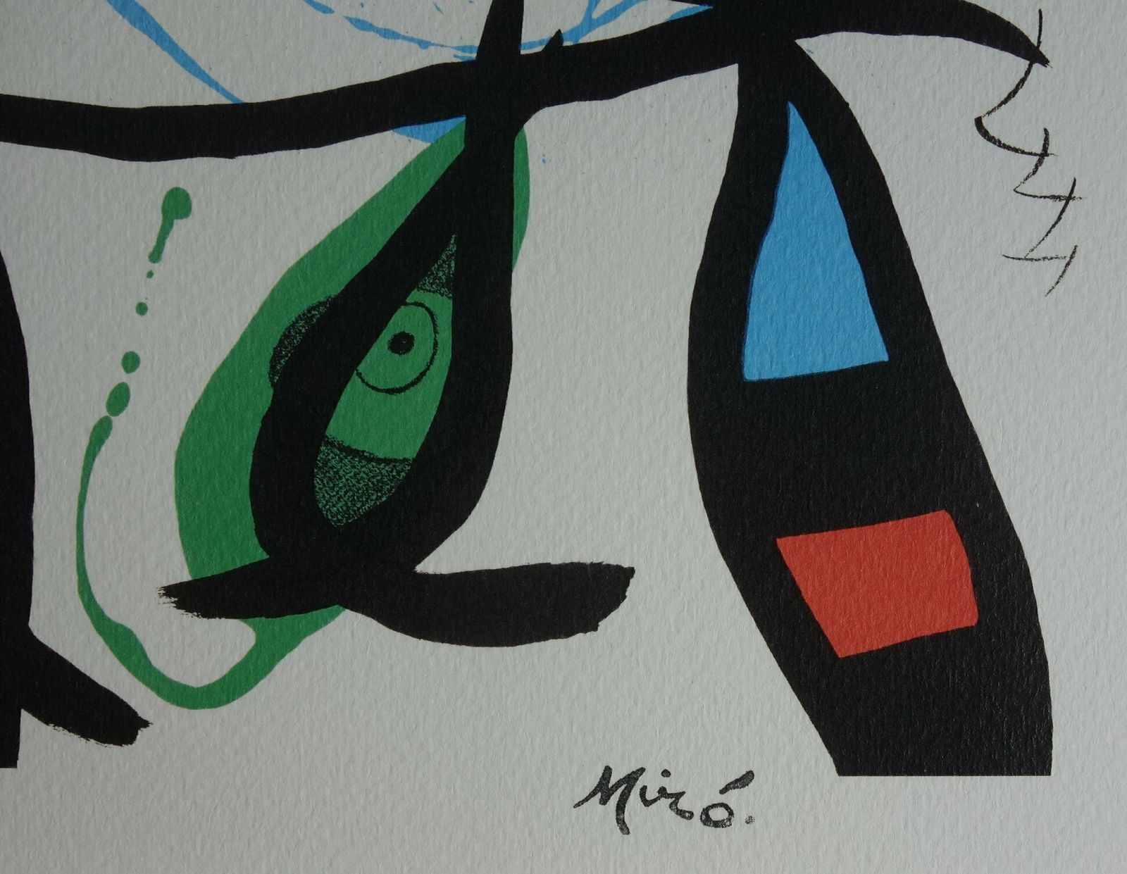 Fine Surrealist Limited Edition Print, Joan Miro, Signed & Numbered photo Art