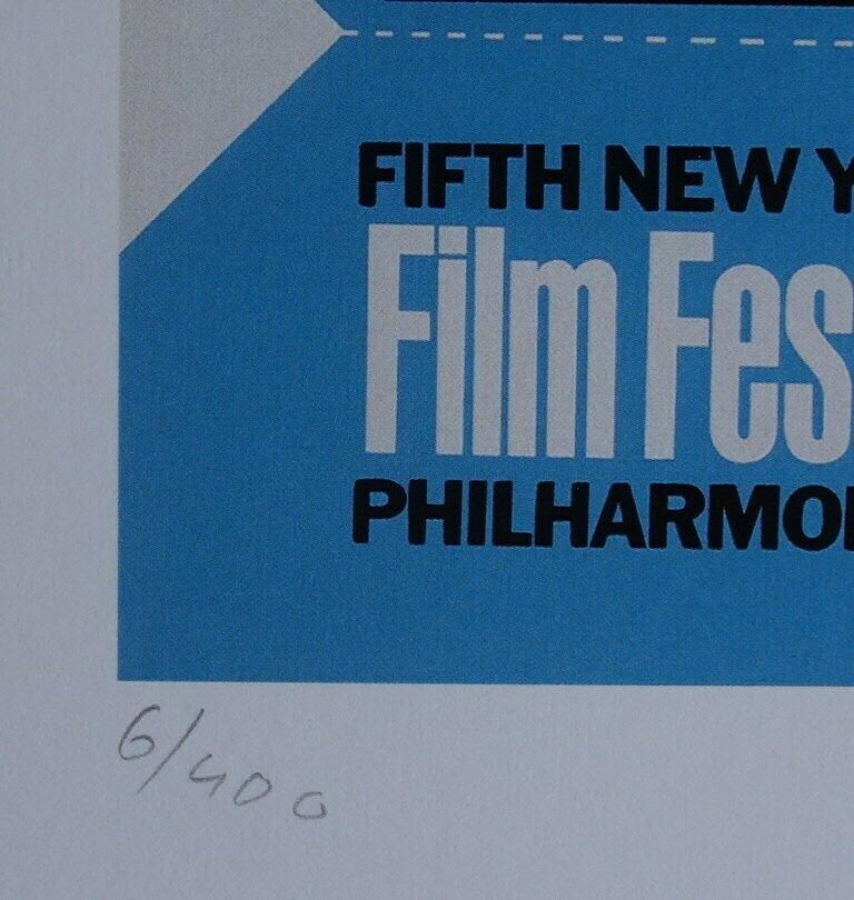 Fine Pop Art Limited Edition Print   Film Festival Ticket, Andy Warhol, Signed & Numbered photo Art