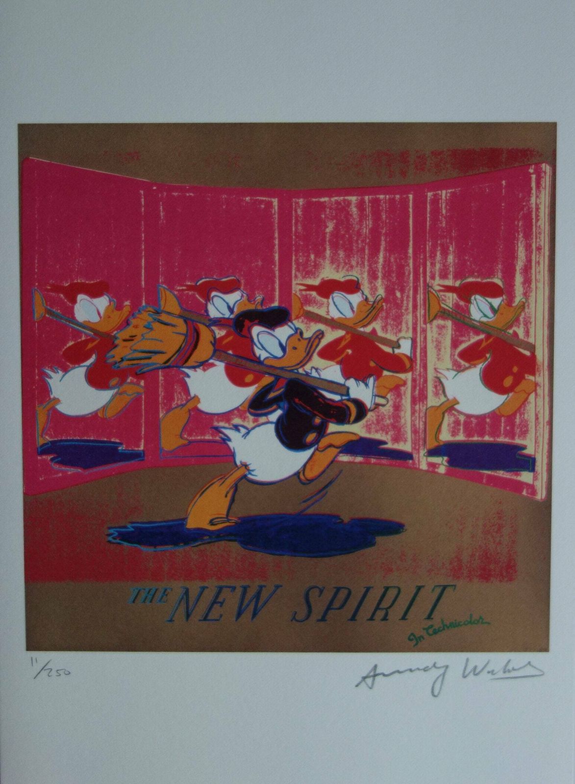Fine Pop Art Limited Edition Print   Donald Duck, Andy Warhol, Signed & Numbered