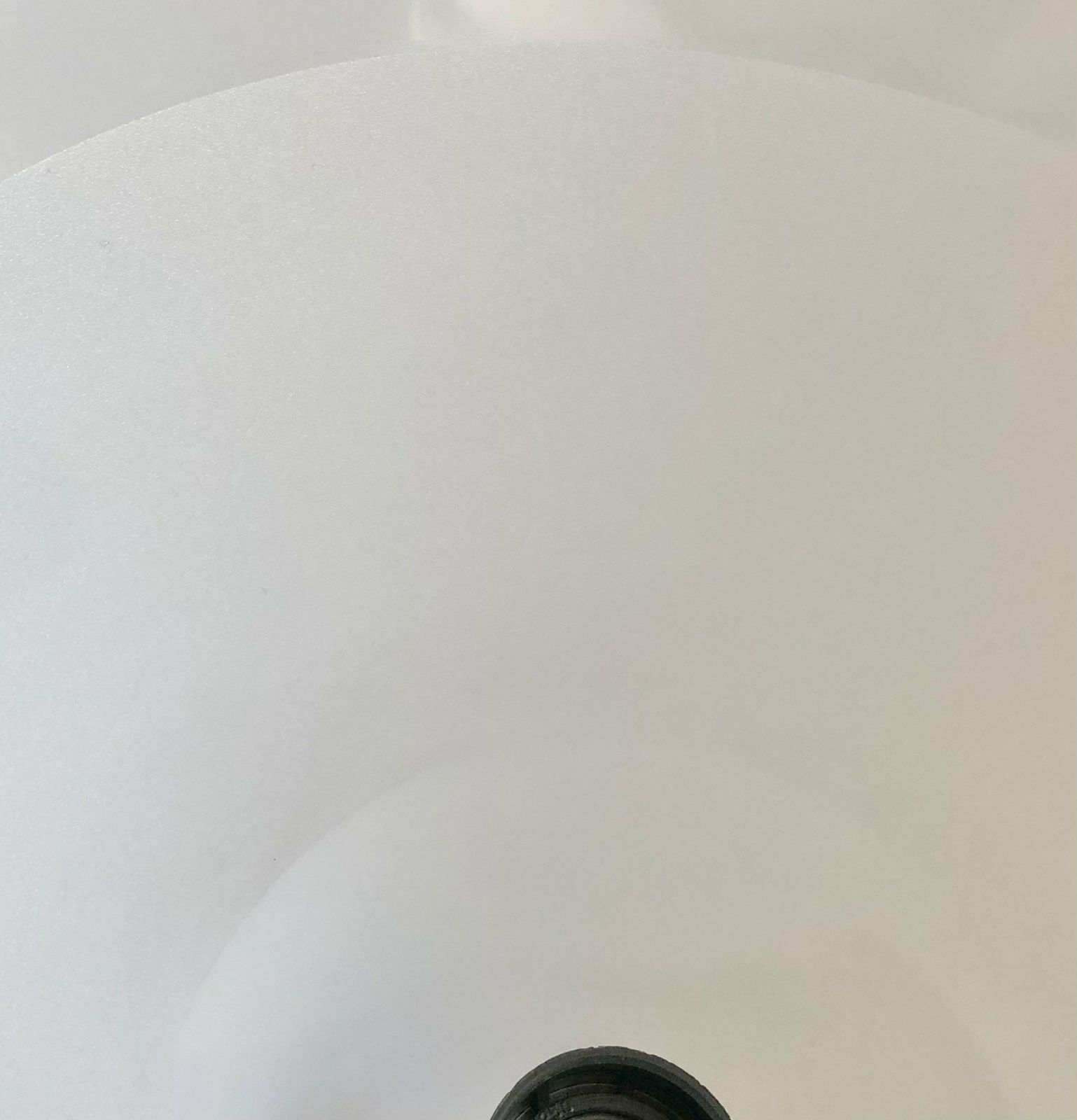 Danish Minimalist “Apollo” Mid Century Nordisk Solar Design Ceiling Lamp In White Plastic With Chrome Top photo vintage