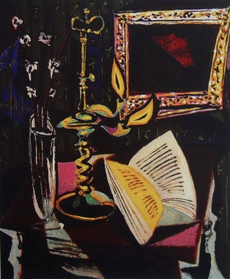 Fine Cubist Limited Edition Print – Still Life, Pablo Picasso, Signed & Numbered photo furniture