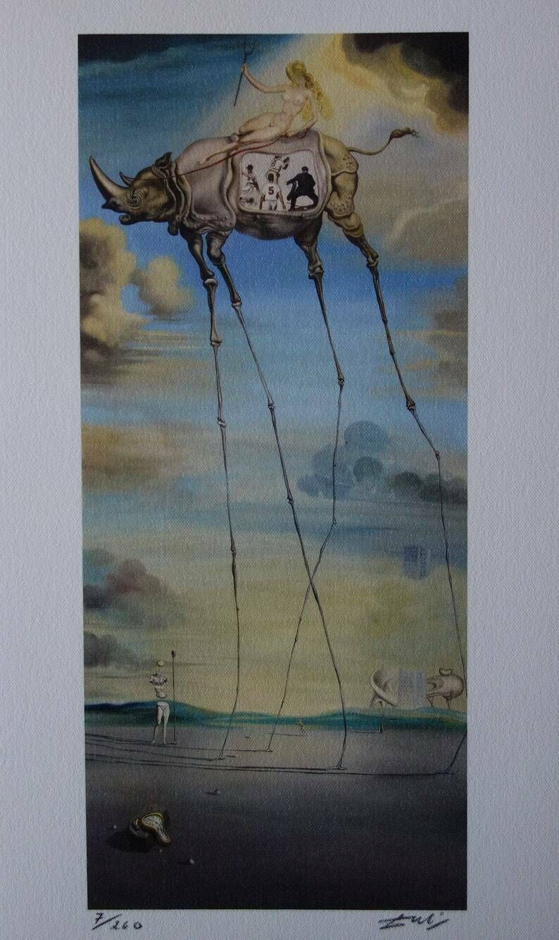 Fine Surrealist Limited Edition Print, Salvador Dali, Signed & Numbered In Pencil