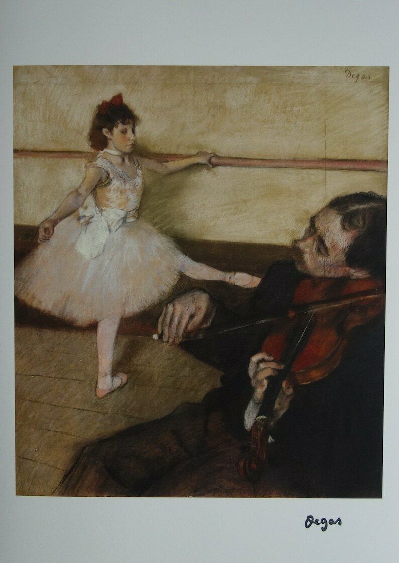 Fine Impressionist Rare Edition Print – Ballet Dancer, Edgar Degas, Signed & Stamped