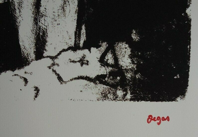Fine Impressionist Rare Edition Print – Bather, Edgar Degas, Signed & Stamped photo for sale