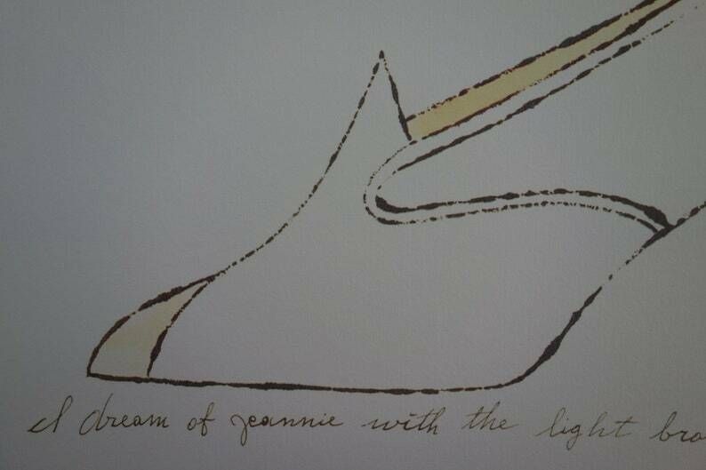 Fine Pop Art Limited Edition Illustration Print   Shoe, Andy Warhol, Signed & Stamped photo furniture