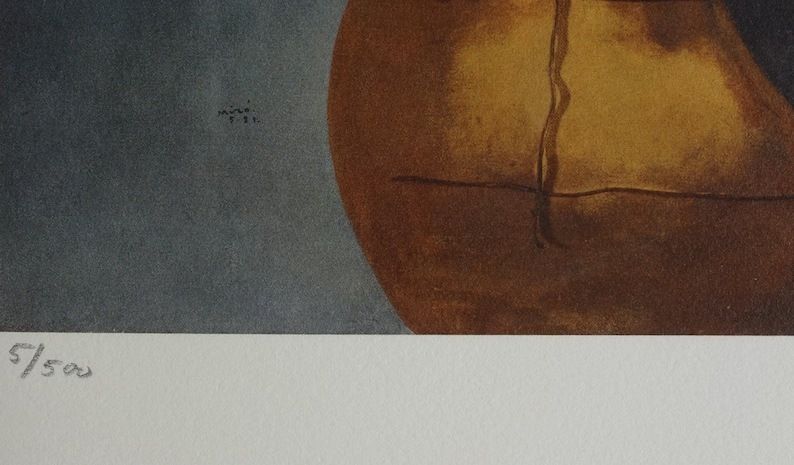 Fine Surrealist Limited Edition Print, Joan Miro, Signed & Numbered photo 143.0