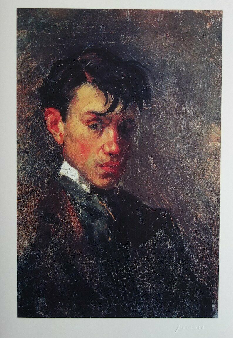 Fine Cubist Limited Edition Print   Classic Period Self Portrait, Pablo Picasso, Signed & Stamped