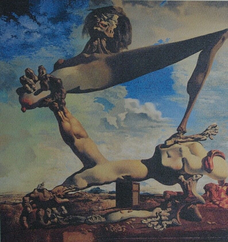 Fine Surrealist Limited Edition Print, Salvador Dali, Signed & Numbered In Pencil photo furniture