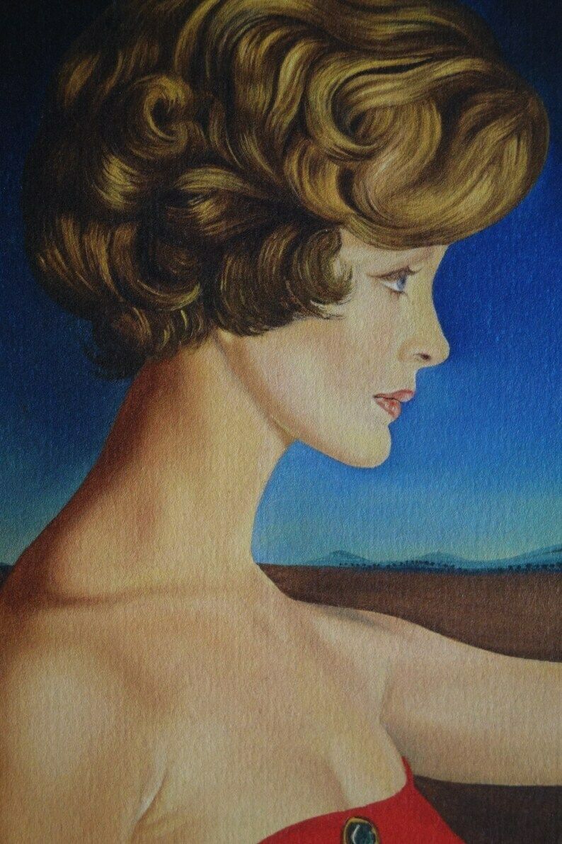 Fine Surrealist Limited Edition Print, Woman, Salvador Dali, Signed & Numbered In Pencil photo vinterior