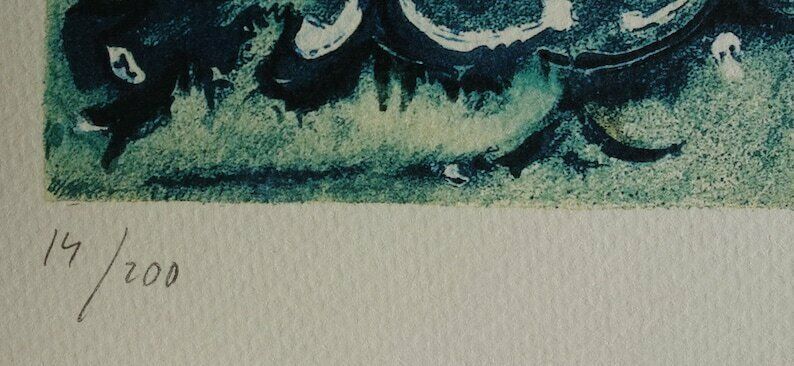 Fine Surrealist Limited Edition Print, Horse, Salvador Dali, Signed & Numbered In Pencil photo Art