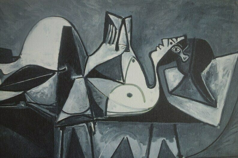 Fine Cubist Limited Edition Print   Portrait Of A Woman, Nude, Pablo Picasso, Signed & Numbered photo for sale
