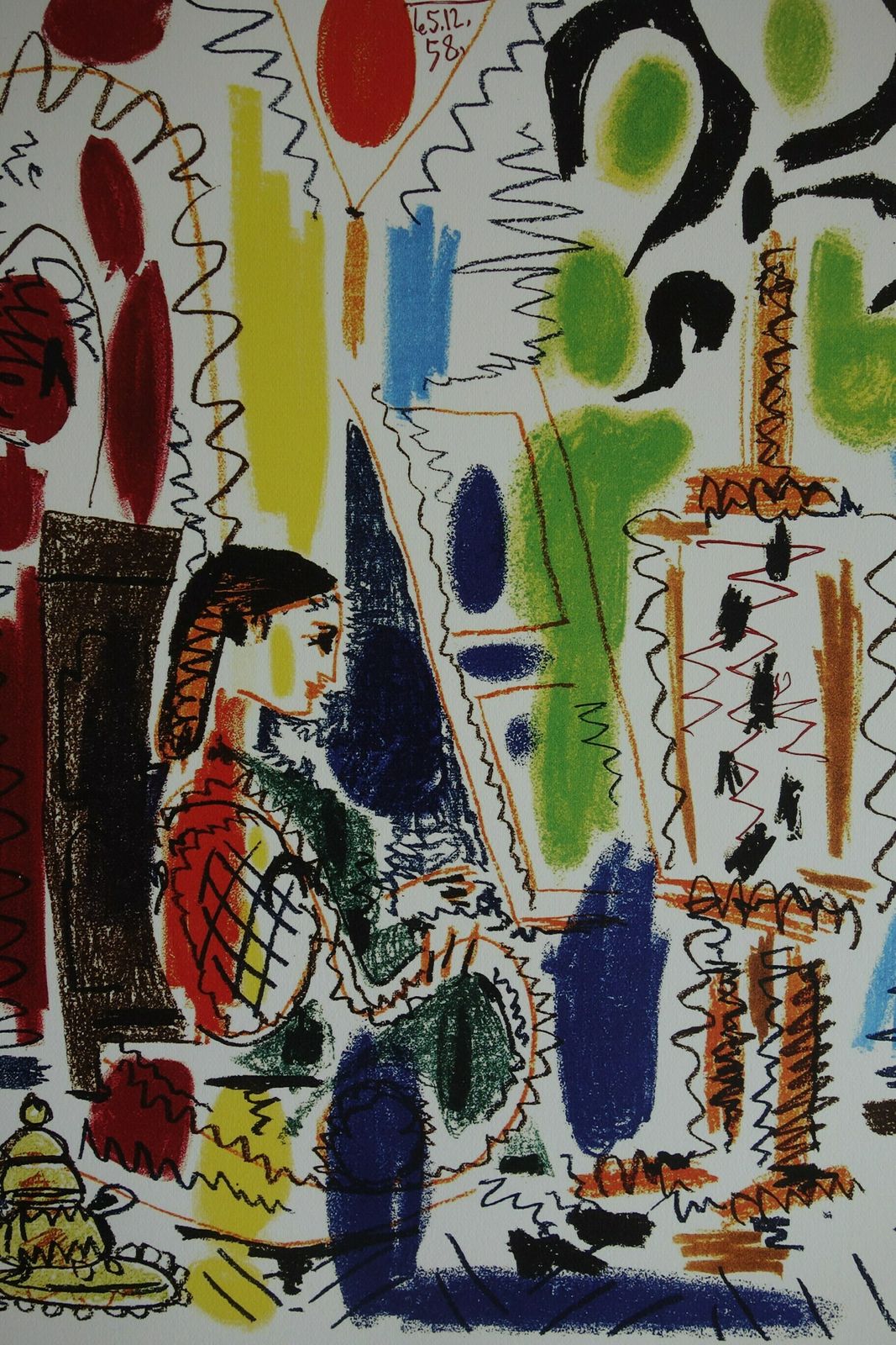 Fine Cubist Limited Edition Print   Woman, Pablo Picasso, Hand Signed & Hand Numbered photo furniture