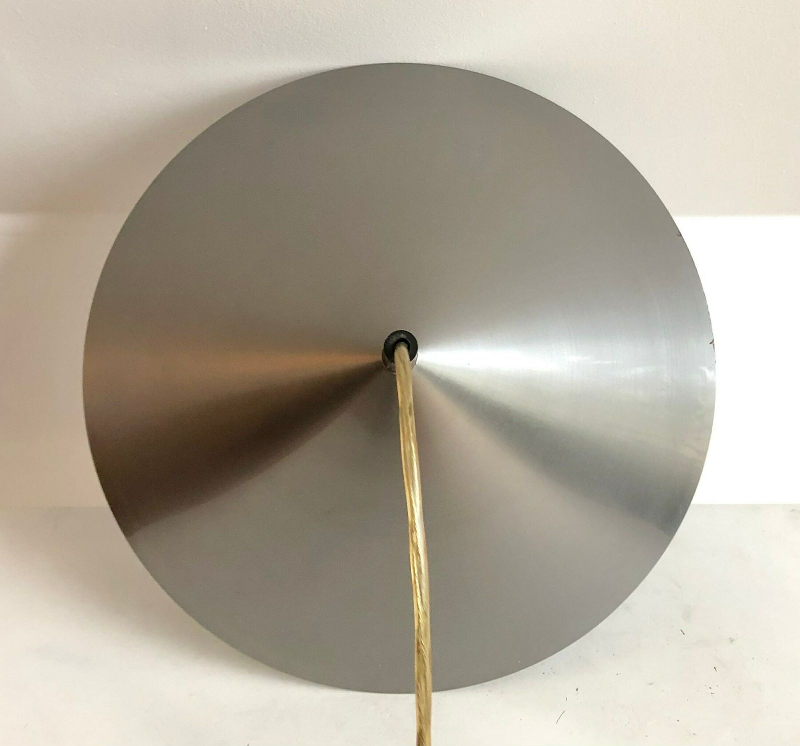 Danish Minimalist El Light Design Vintage Postmodern Matte Steel Ceiling Lamp In Cool Cone Shape With Steel Tubular Top photo vinterior