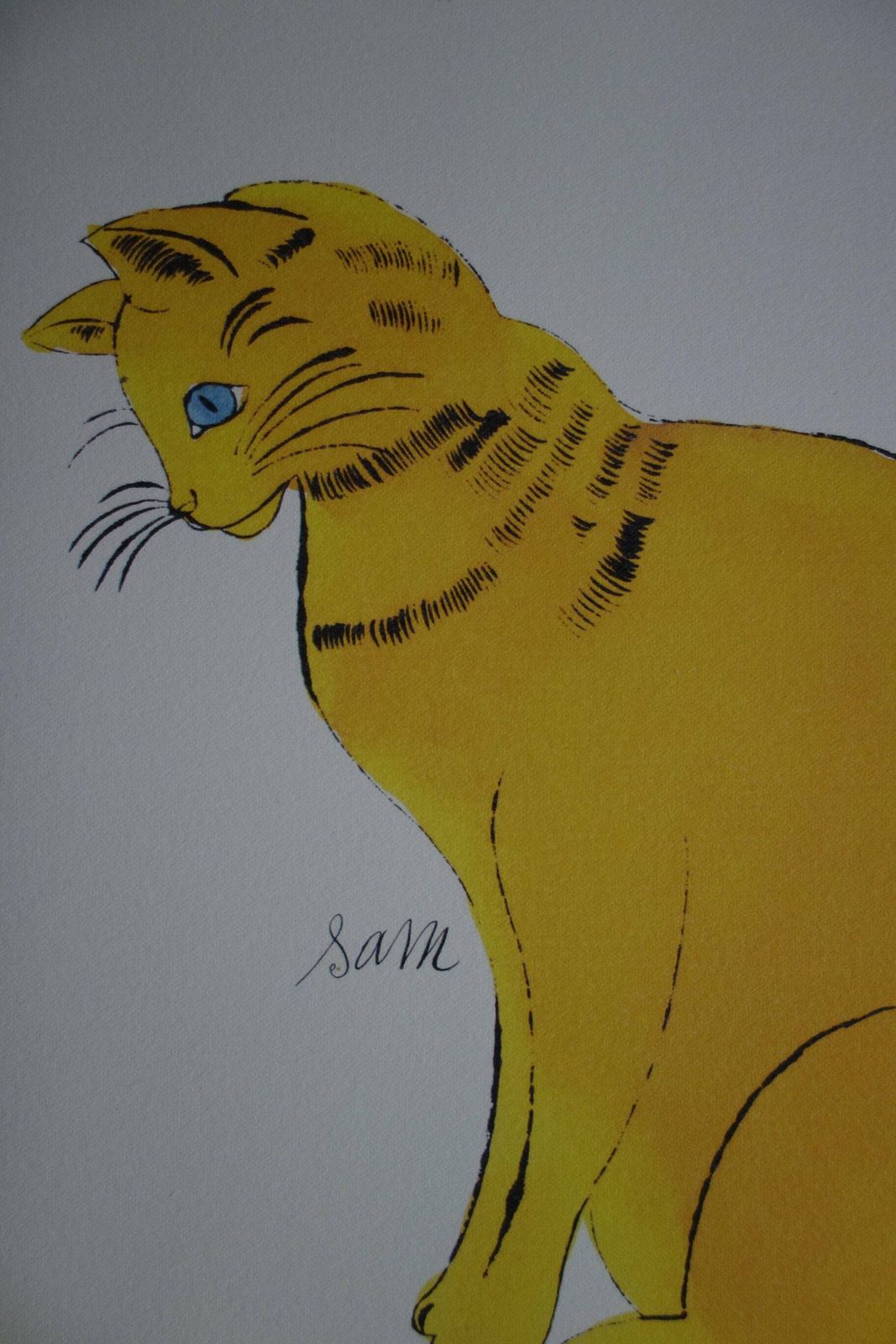 Fine Pop Art Limited Edition Print   Illustration   Cat, Andy Warhol, Signed, Numbered & Stamped With Estate Stamp photo for sale