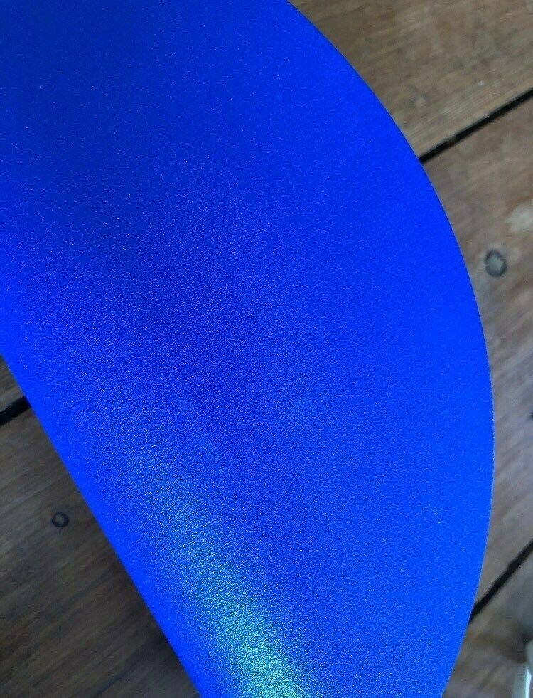 Pair Of Danish Minimalist Vintage Halfmoon Wall Lamps In Blue Painted Metal   Design By Nordlux photo vinterior