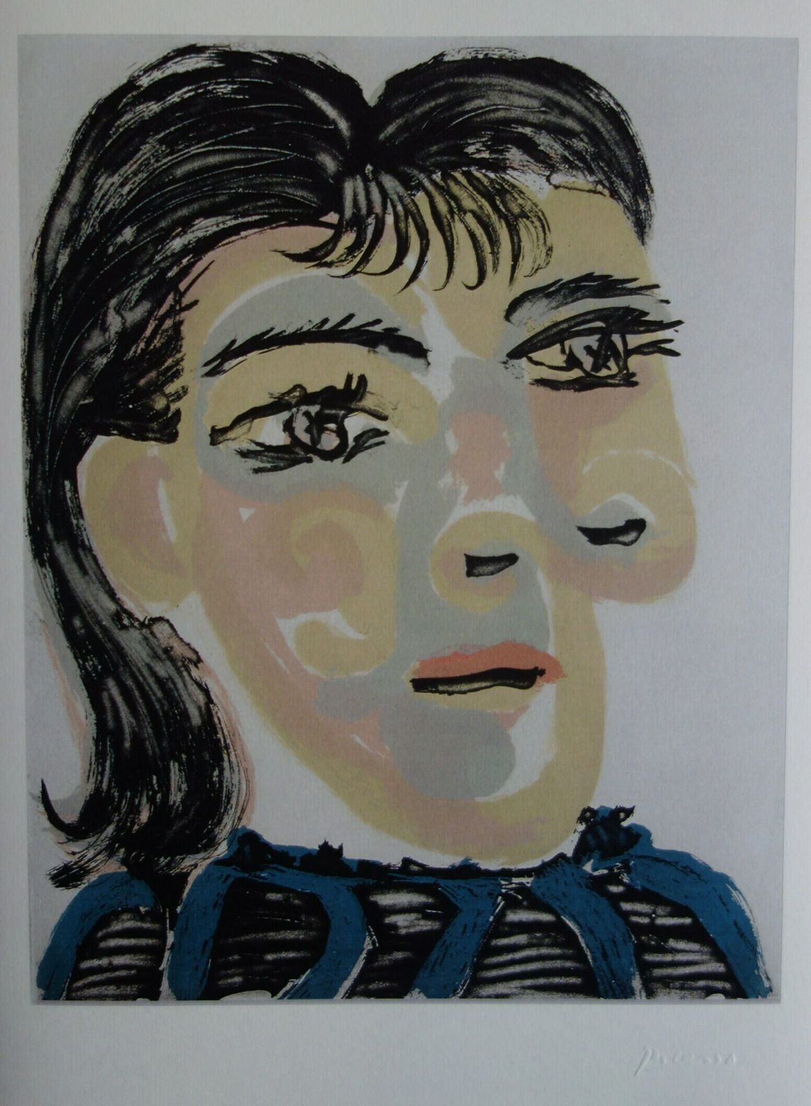 Fine Cubist Limited Edition Print   Buste De Femme, Pablo Picasso, Signed & Stamped