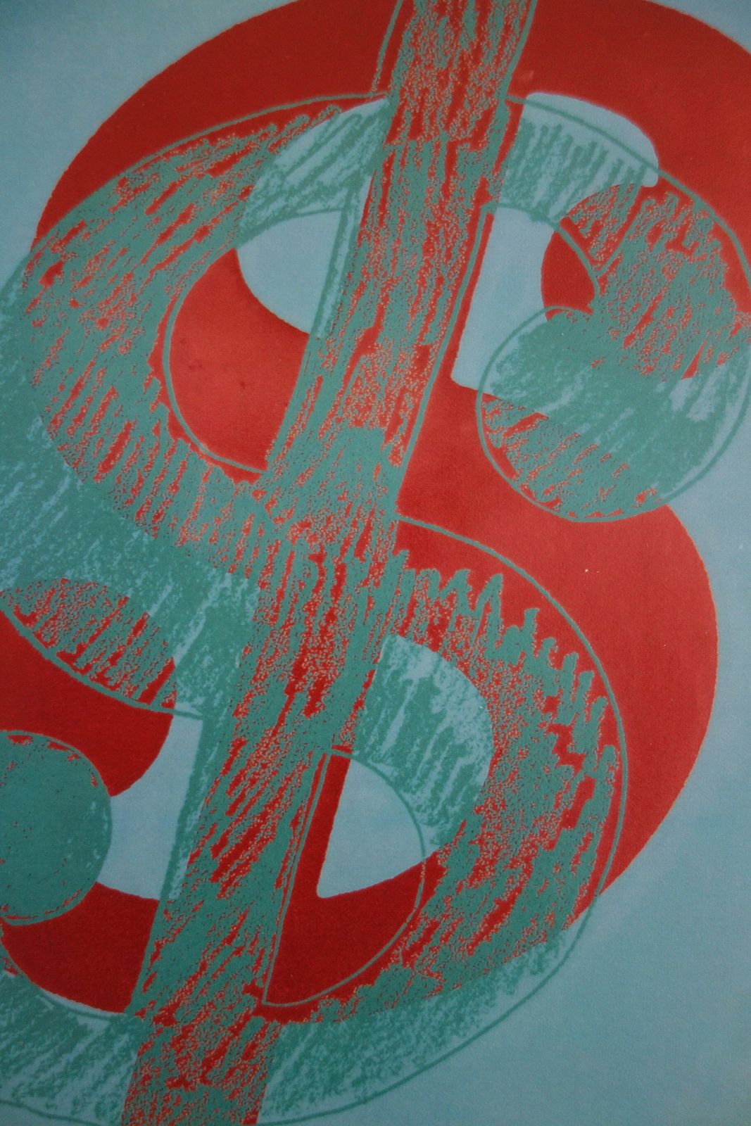 Fine Pop Art Edition Trial Proof Print – Dollar Sign, Andy Warhol, Signed & Stamped With Estate Stamp photo furniture