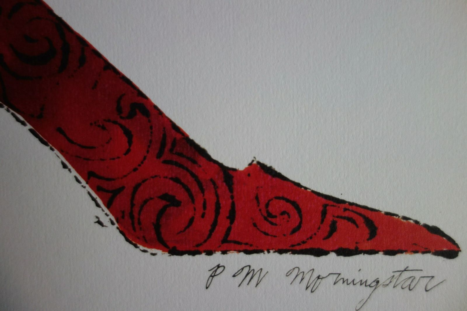 Fine Pop Art Limited Edition Illustration Print   Shoe, Andy Warhol, Signed & Stamped With Estate Stamp photo furniture