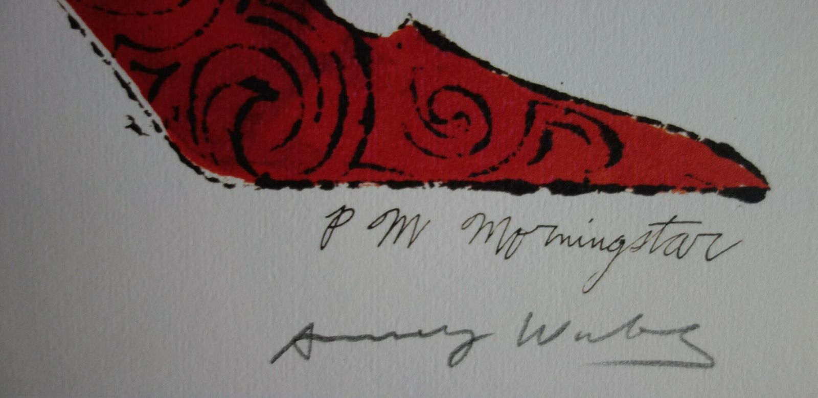 Fine Pop Art Limited Edition Illustration Print   Shoe, Andy Warhol, Signed & Stamped With Estate Stamp photo for sale