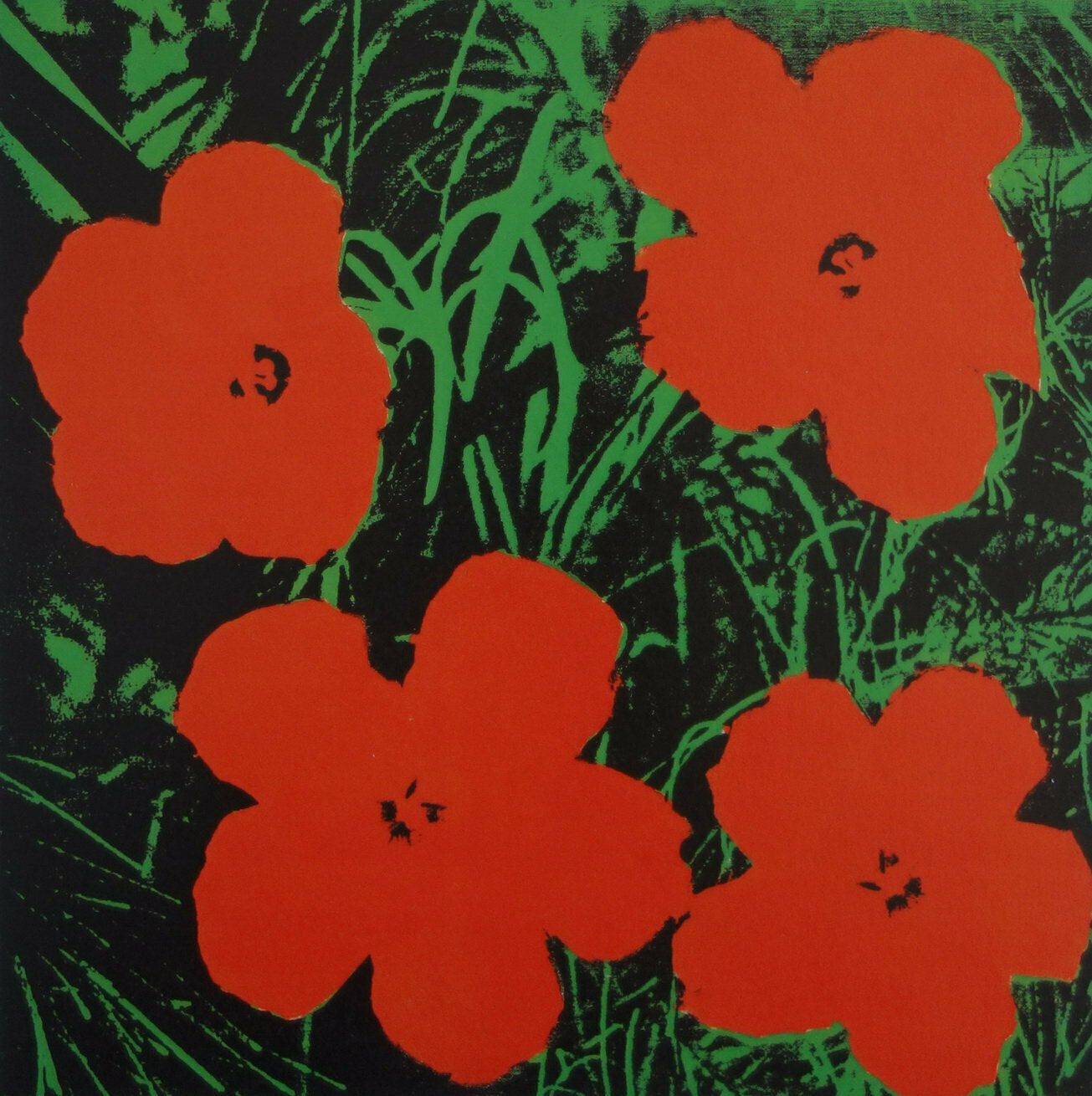 Fine Pop Art Limited Edition Print – Flowers, Andy Warhol, Stamp Signed & Numbered photo furniture