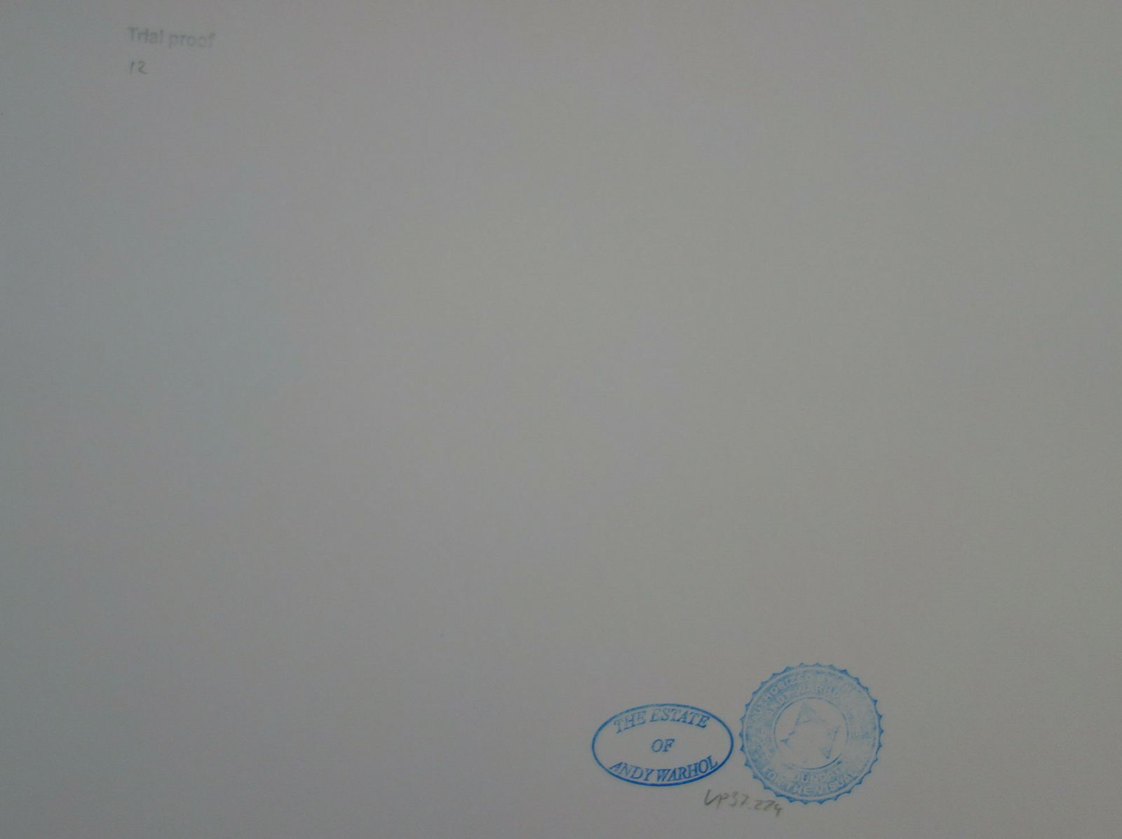 Fine Pop Art Edition Trial Print – Flower, Andy Warhol, Signed & Stamped With Estate Stamp photo Art