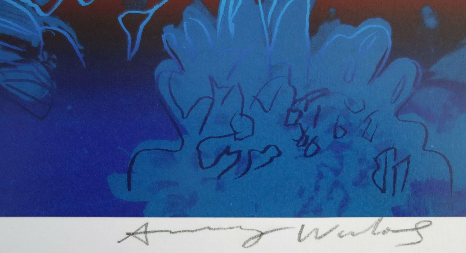 Fine Pop Art Edition Trial Print – Flowers, Andy Warhol, Signed & Stamped With Estate Stamp photo Art