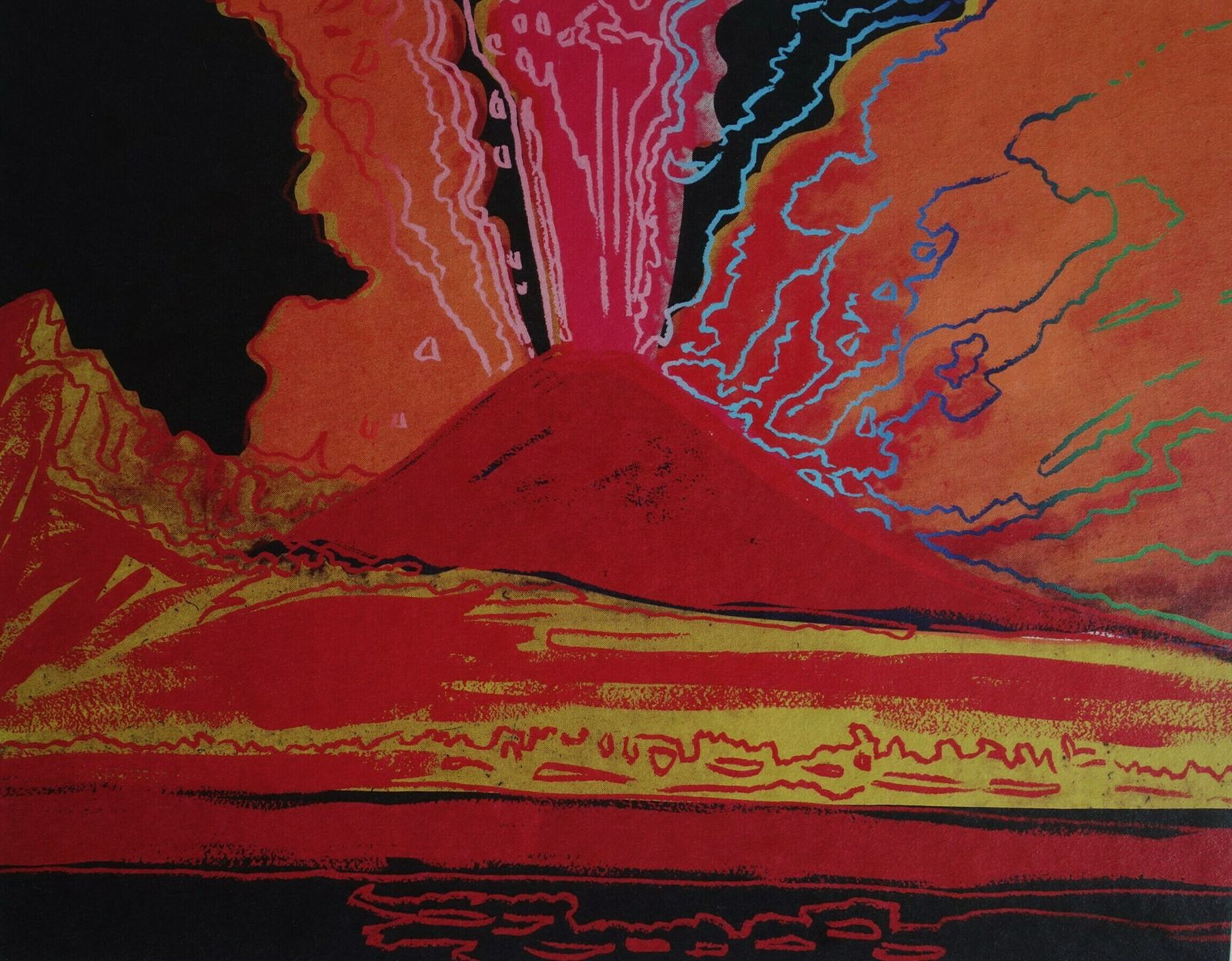 Fine Pop Art Limited Edition Print – Vesuvius, Andy Warhol, Signed & Numbered – Estate Stamp photo furniture
