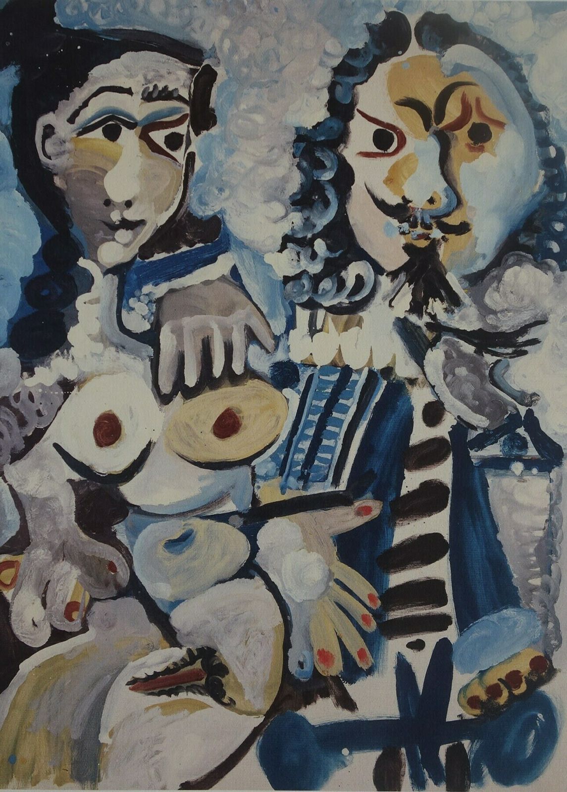 Fine Cubist Limited Edition Print   Musketeer And Nude, Pablo Picasso, Hand Signed & Stamped photo furniture