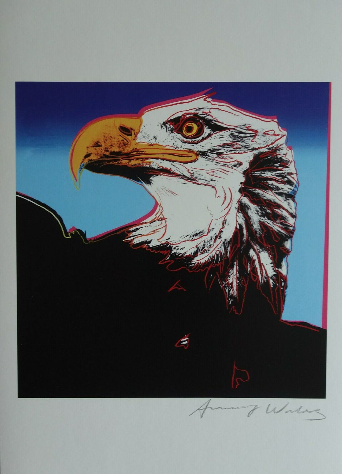 Fine Pop Art Limited Edition Print   Animal Series   Bald Eagle, Andy Warhol, Signed & Numbered