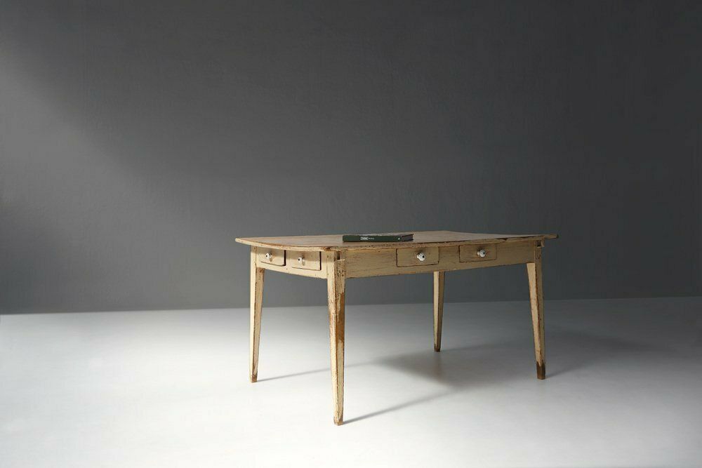 French Farm Table With Tapered Legs, 1800s photo for sale
