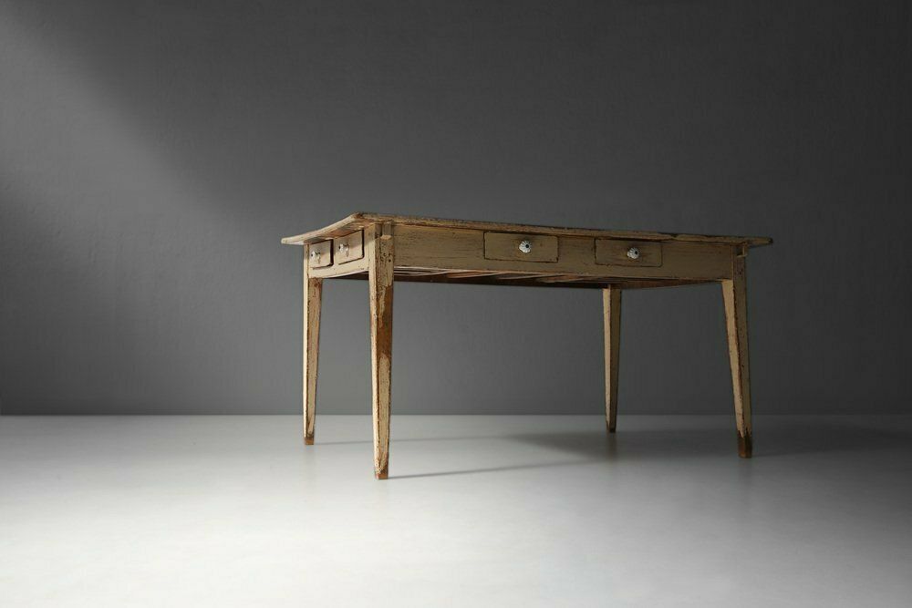 French Farm Table With Tapered Legs, 1800s photo Furniture