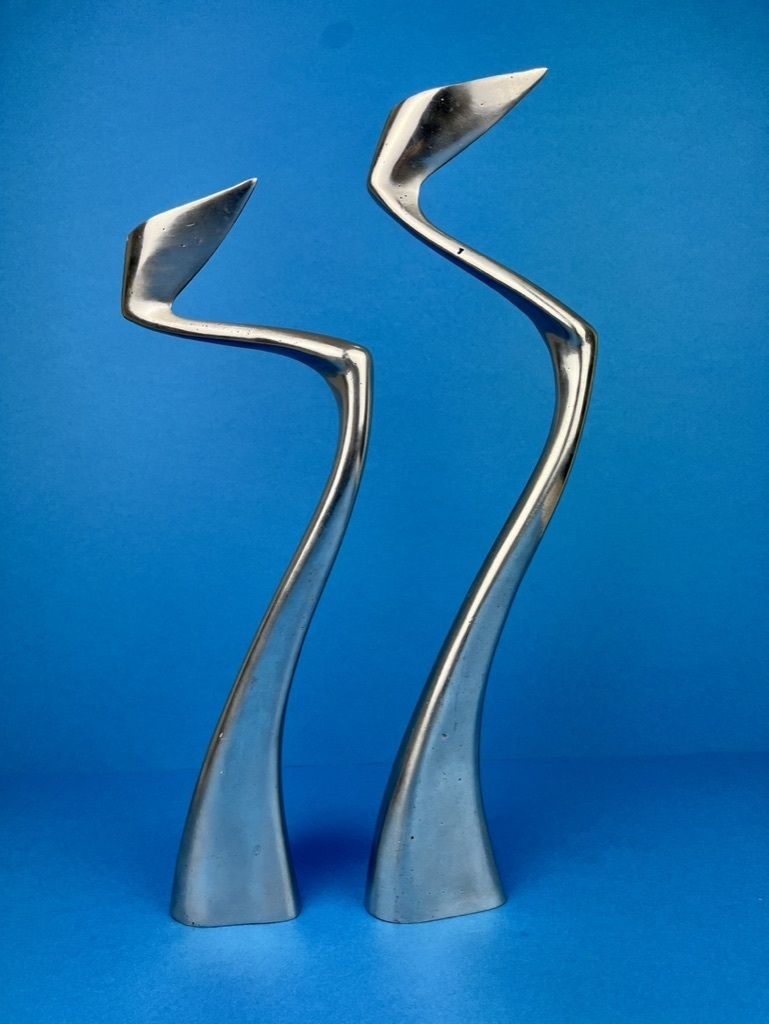 Pair Of Matthew Hilton 'Swan' Candle Holders photo furniture