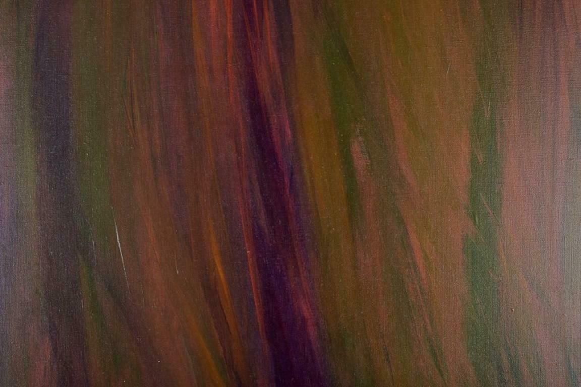 Monique Beucher, French Artist. Gouache On Canvas. Abstract Composition. photo Art