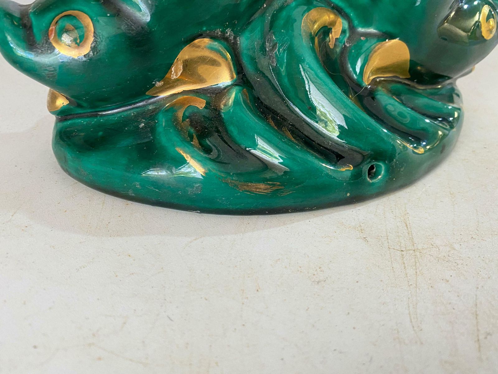 French Of Candle Holder Ceramic France 1970s With Red Old Candles photo Home Decor
