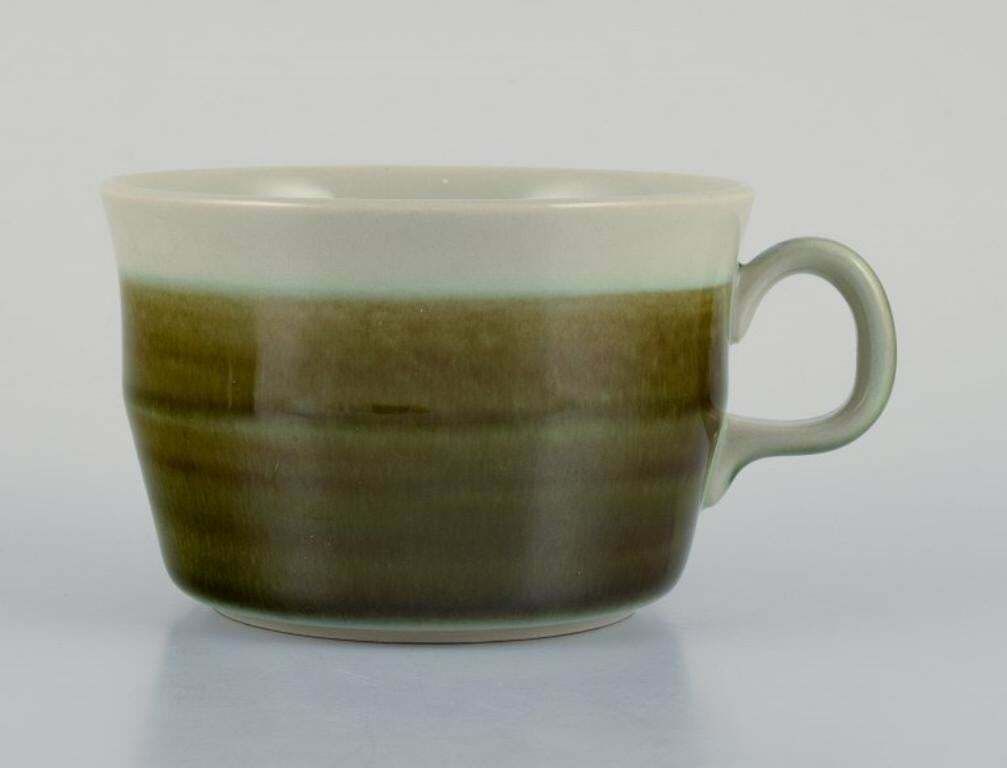Marianne Westman For Rörstrand. "Maya", Set Of Six Coffee Cups In Stoneware photo for sale