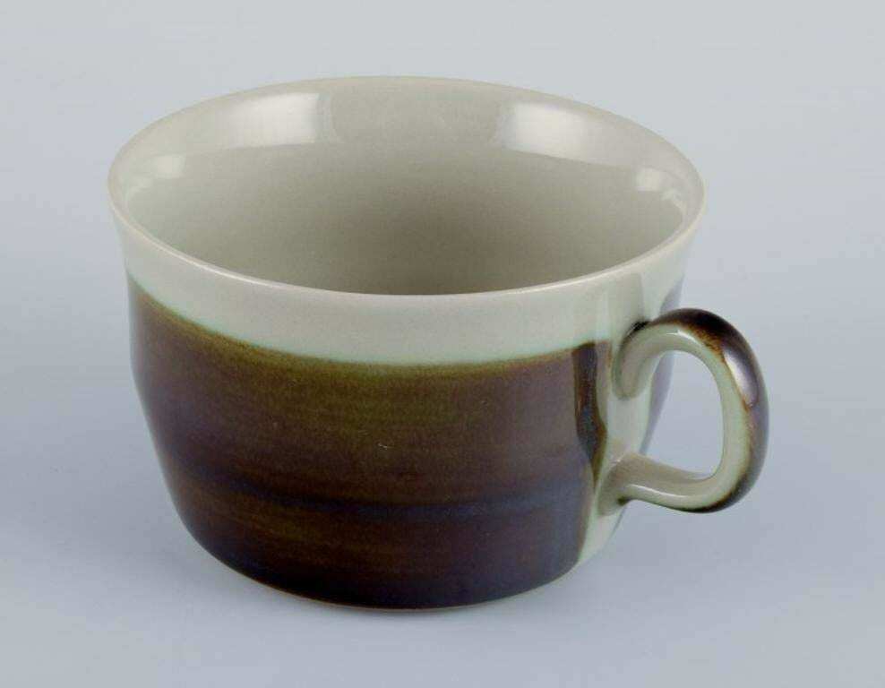 Marianne Westman For Rörstrand, "Maya" Set Of Four Coffee Cups In Stoneware photo for sale