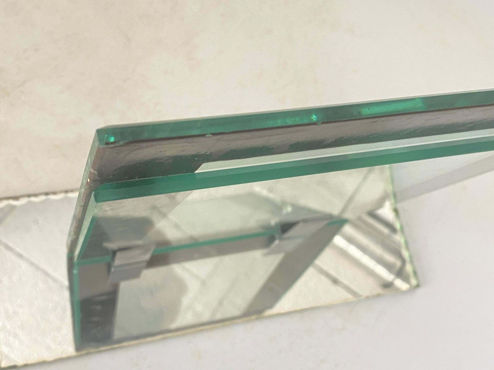 Art Deco Picture Frame Saint Gobain Bevelded Mirror, France Circa 1935 photo buy