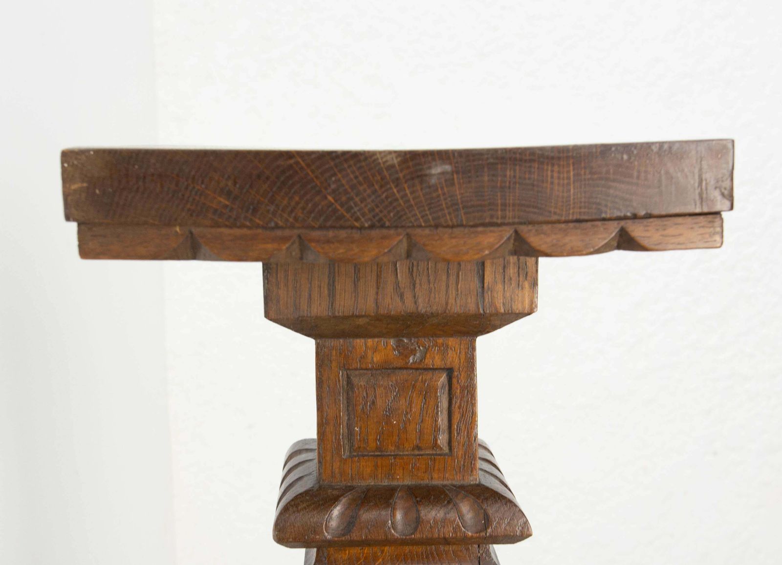 photo furniture French Oak Sellette Or Plant Holder In The Louis XIII Style, Circa 1900