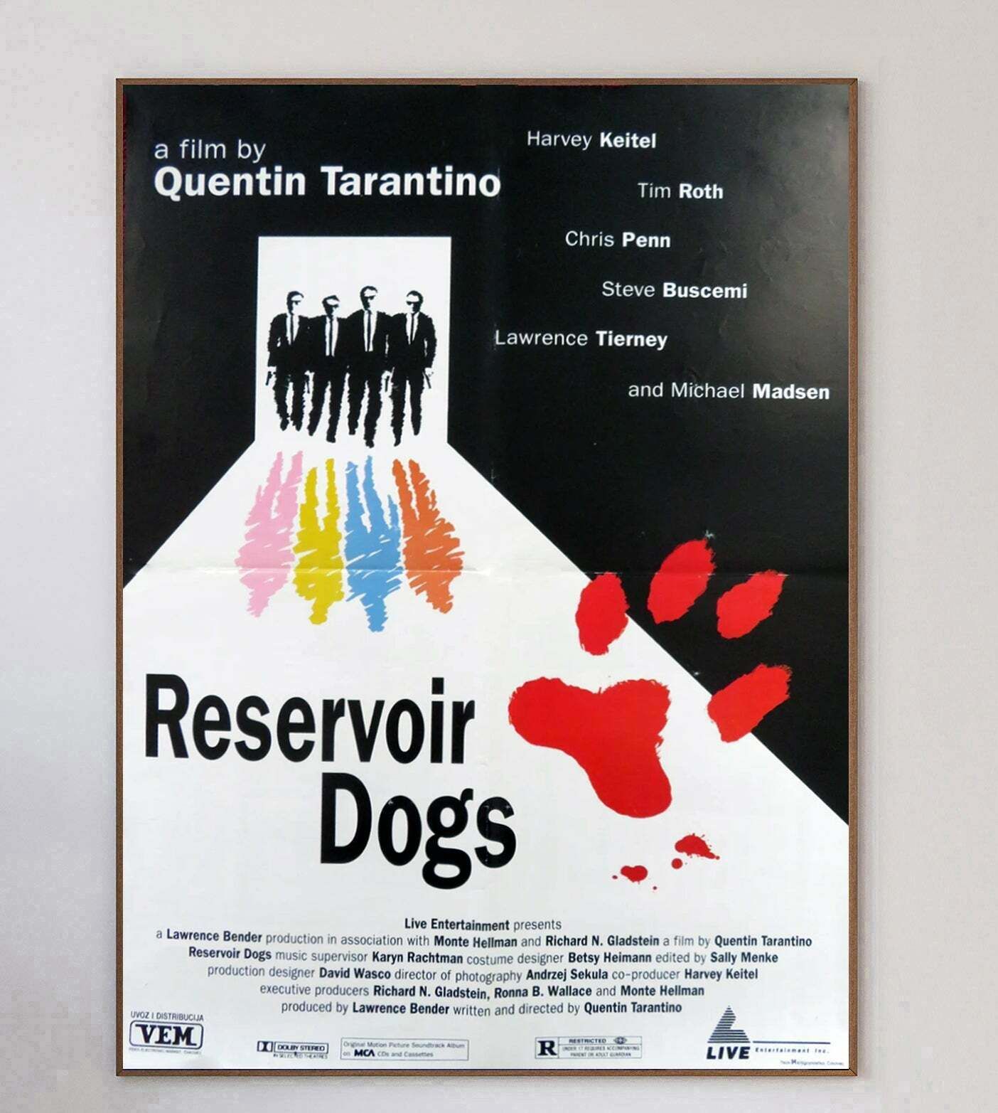 Reservoir Dogs (Yugoslavian) Original Vintage Poster photo 504.0