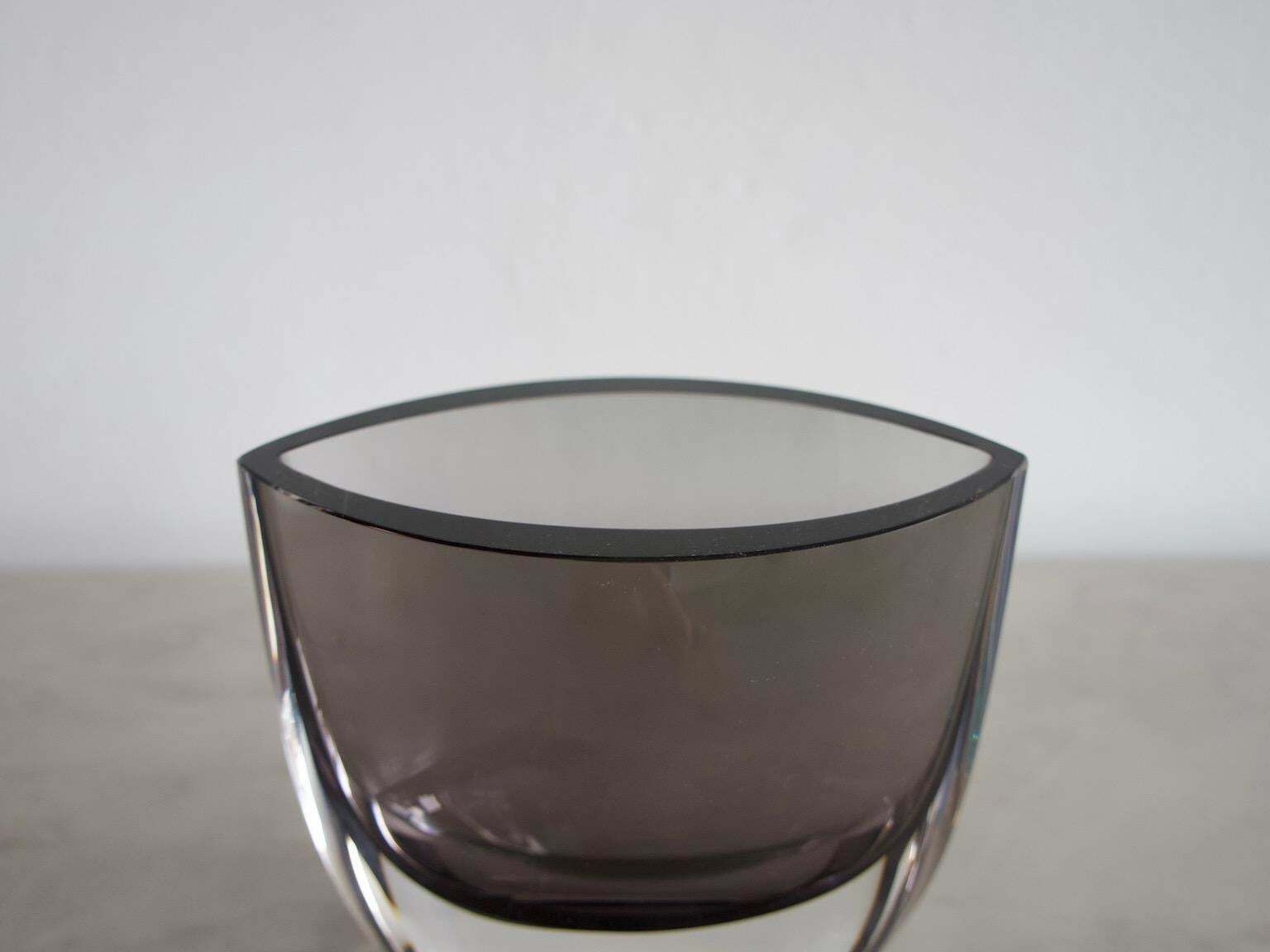 Smoked Glass Vase By Christian Von Sydow For Kosta Boda photo 647.0