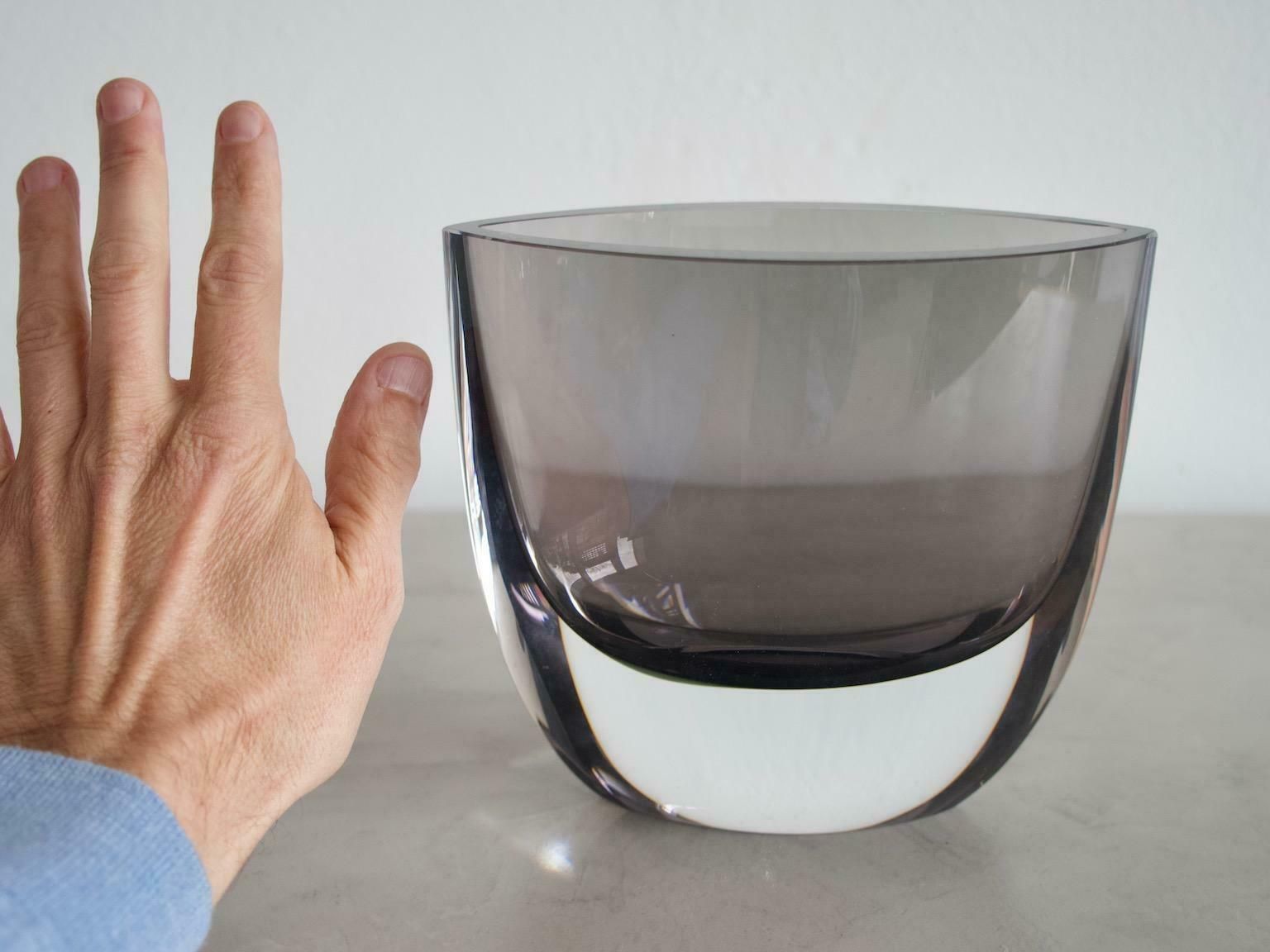 Smoked Glass Vase By Christian Von Sydow For Kosta Boda photo vinterior