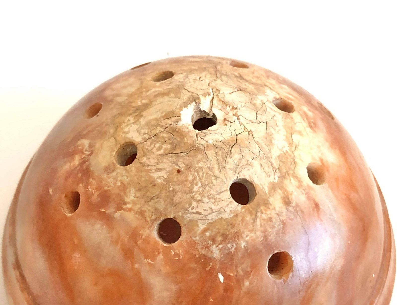 Vintage Gorgeous Alabaster Red Marbled Art Deco Table Lamp With Carved Pattern And Great Light Exposure photo vintage
