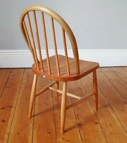 Rare 1950s Vintage Ercol Low Windsor Chair. Fully Restored. photo for sale