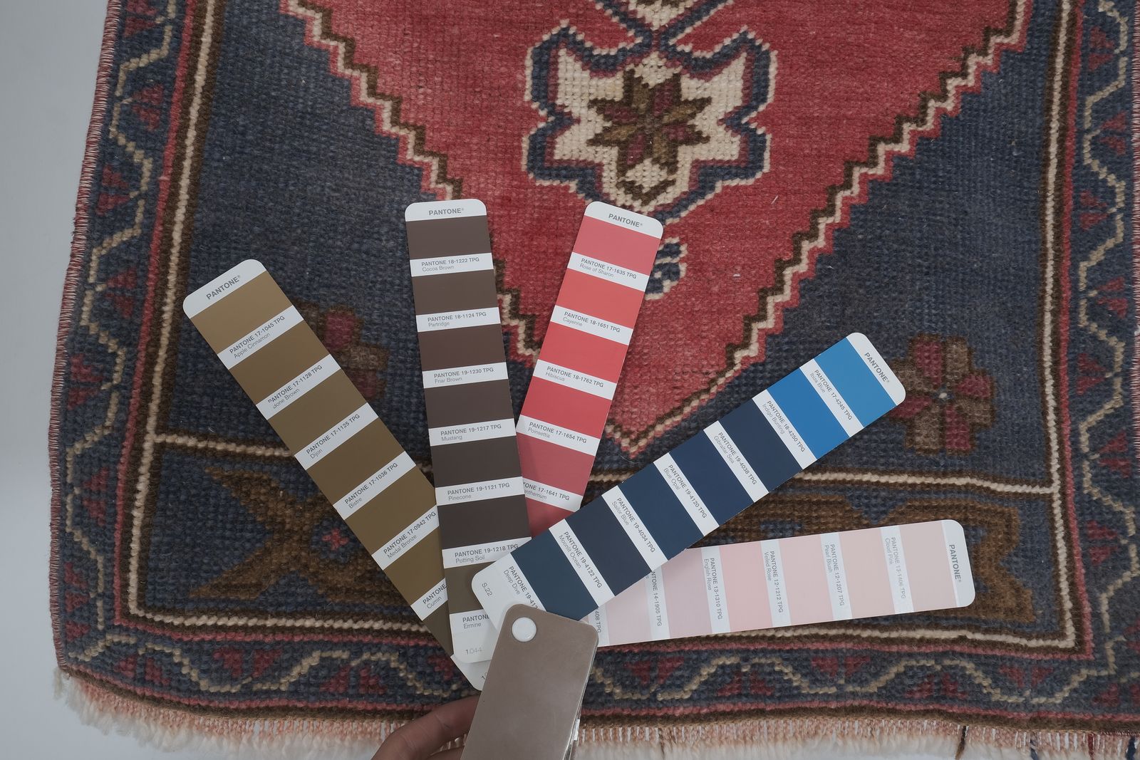 Distressed Low Pile Yastik Mat Faded Colors Rug   Set Of Two photo 385.0