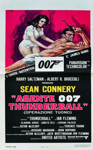 Thunderball (Italian) Original Vintage Poster