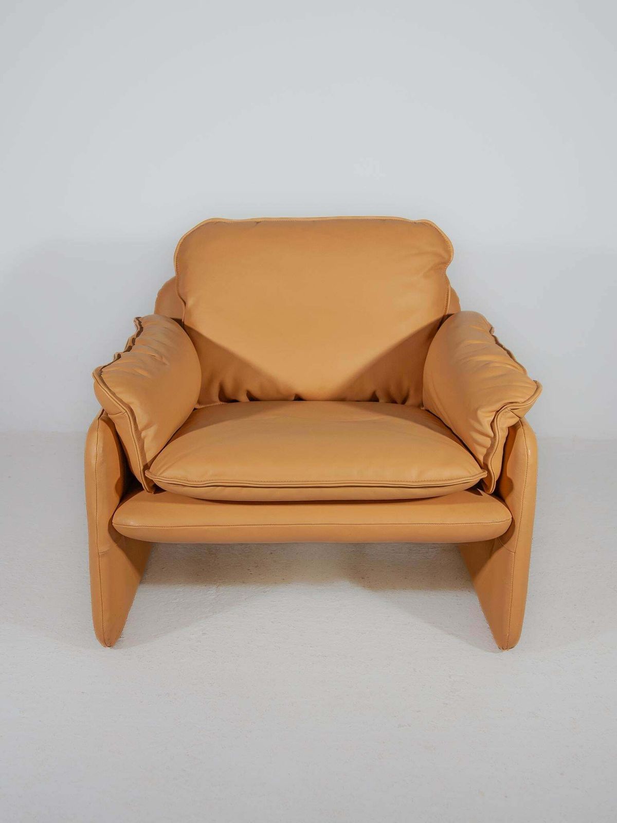 Set Of 2 Ds 61 Armchairs Camel Leather Designed By De Sede, 1970s photo Furniture