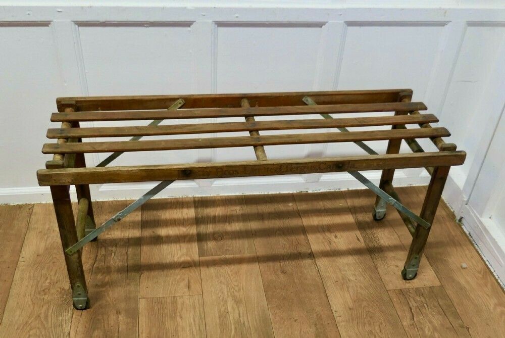 French Canadian Folding Laundry Trolley, Luggage Rack photo furniture