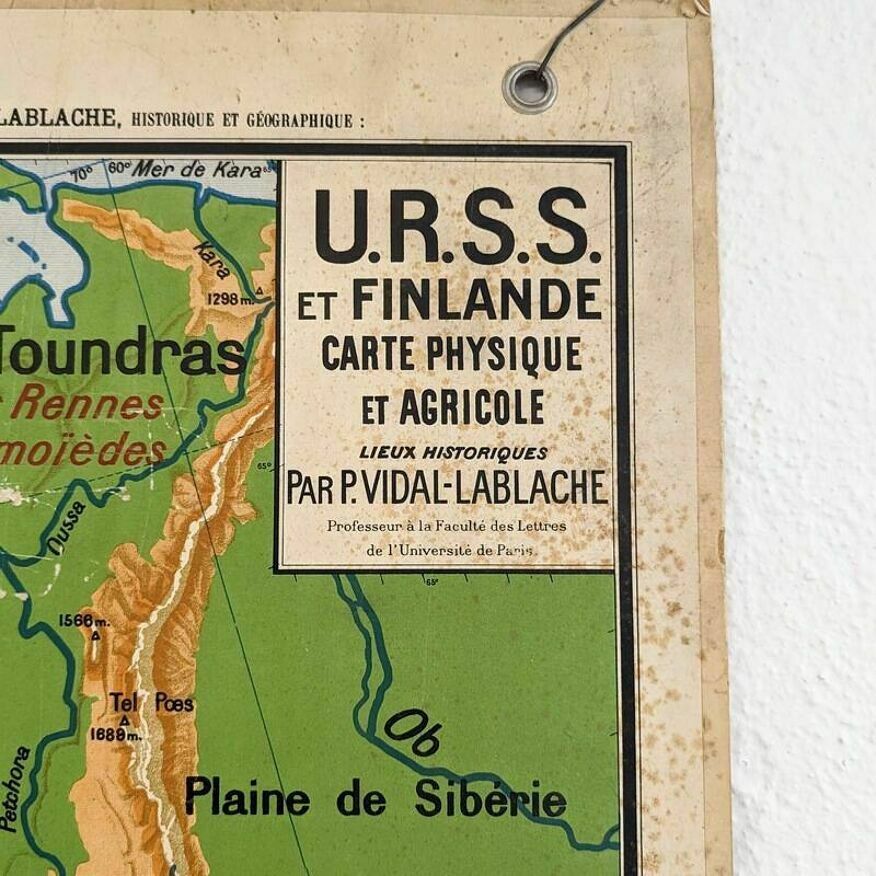 Vidal Lablache School Card   N°34 Ussr And Finland photo Art