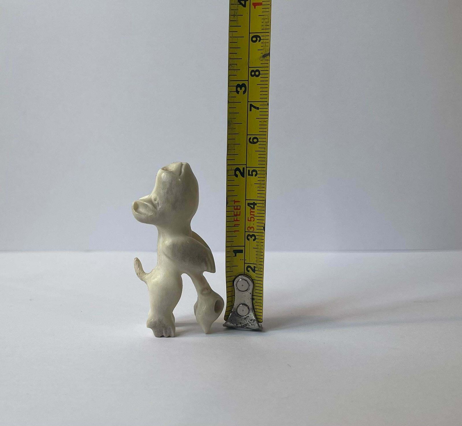 Inuit Tupilak   Mythological Figurine In Carved Bone, Greenland 1930s photo Home Decor